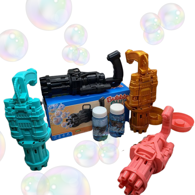 Дитячий пістолет для мильних бульбашок Іграшка-генератор кулемет Кулемет з мильними бульбашками кращий товар
