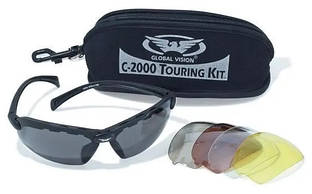 Окуляри захисні зі змінними лінзами Global Vision C-2000 Touring Kit змінні лінзи