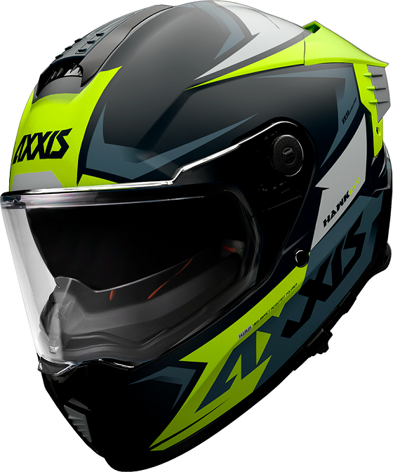 Мотошолом AXXIS HAWK SV EVO IXIL A3 Matt Yellow XS