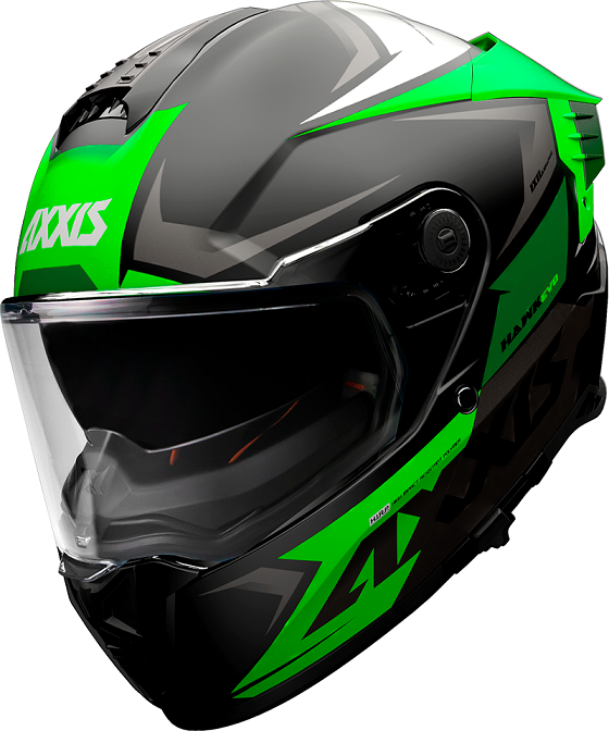 Мотошолом AXXIS HAWK SV EVO IXIL A6 Matt Green XS