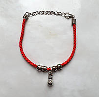Червона нитка - браслет з талісманом "Грошовий мішок"