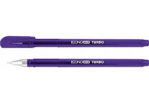 Ручка гелева Economix Turbo 0.5 мм Фіолетова E11911-12