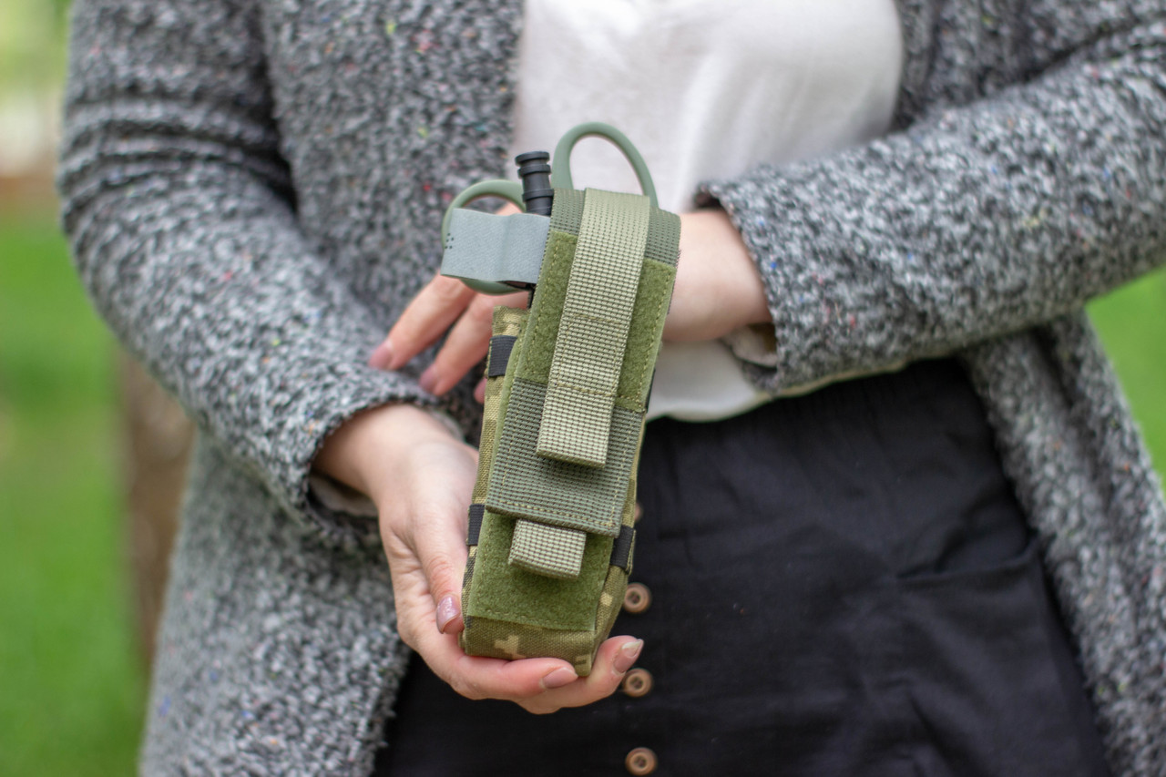 Підсумок тактичний для турнікета і ножиць для рюкзаків на MOLLE Піксель для бойових медиків ЗСУ, фото 1