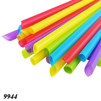 Соломка пряма Фреш d9 210 мм 100 шт кольорова