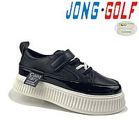Стильні кросівки для дівчинки чорні 35 37 детские кроссовки для девочки деми Jong Golf