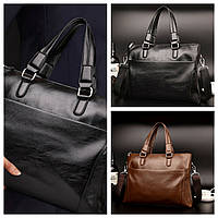 Діловий чоловічий портфель для документів ,планшета  з шкіри ПУ