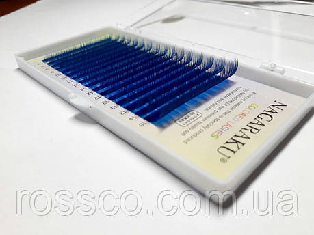 Вії Nagaraku сині Mix С 0.07 blue, фото 1