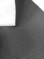Ткань для перетяжки сидений автомобиля на поролоне и сетке толщина 3мм 1.85*1м Серый (KG-10101)