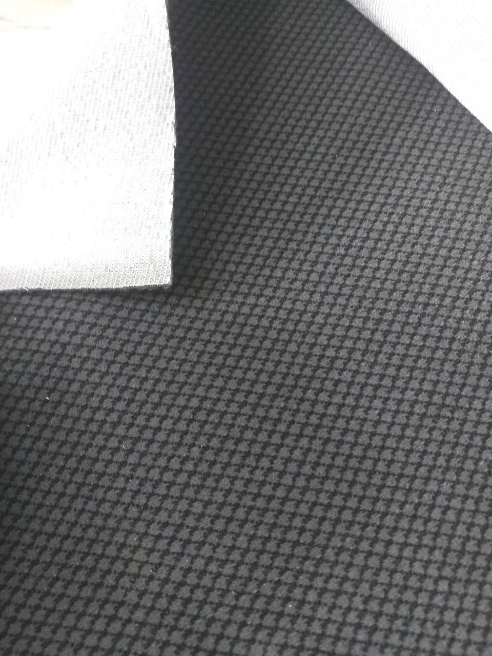 Ткань для перетяжки сидений автомобиля на поролоне и сетке толщина 3мм 1.85*1м Серый (KG-10101) - фото 1 - id-p1894844854