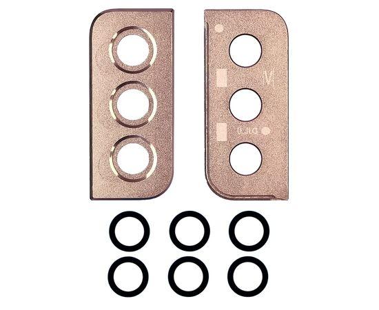 Скло камери для Samsung G996 Galaxy S21 Plus (2021) (комплект 3 шт.) в рамці (Рожевій), фото 1