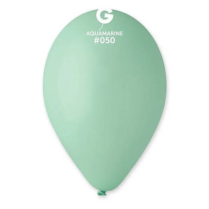 Латексна повітряна кулька 12" (30см) AQUAMARINE (#050) GEMAR, фото 1