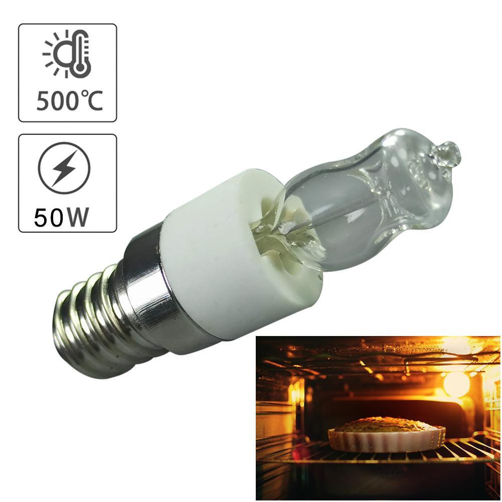 Лампочка печі для піци 50W 500°C E14 жаростійка галогенна 220В