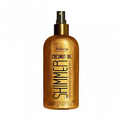 Кокосова олія для засмаги з шимером TOP BEAUTY косметика об'єм 200 мл. Coconut Oil Shimmer SPF15