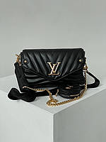 Женская сумка Луи Виттон черная Louis Vuitton Wave Black