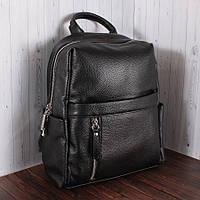 Рюкзак женский кожаный черный De Esse L29715-01S