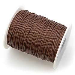Шнур вощений 1 мм +-90 м Коричневий