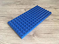 Двусторонняя пластина для Лего Дупло 25х12,7 см (синий)