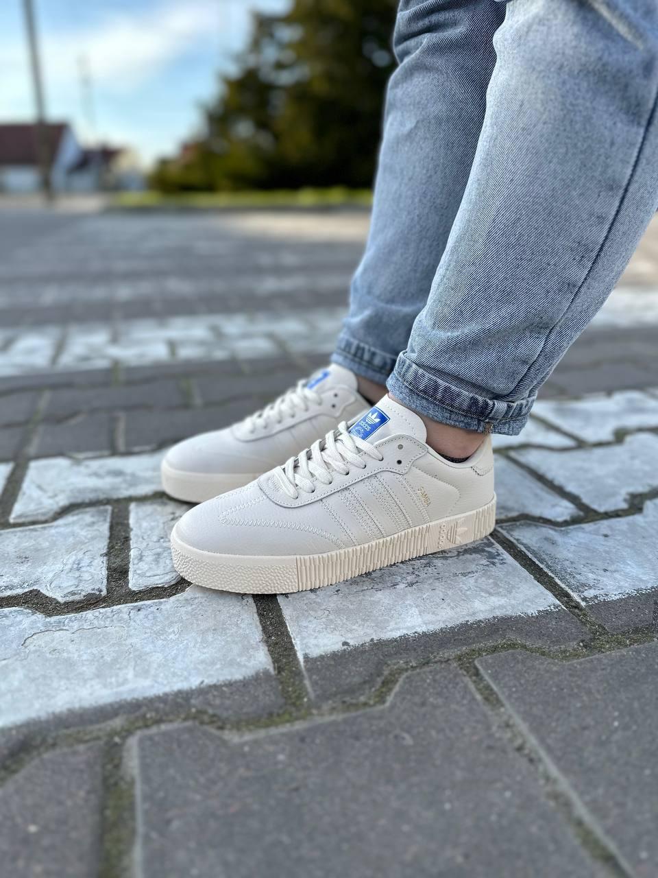 Samba sales adidas beige