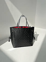 Жіноча сумка Луї Віттон чорна Louis Vuitton Neverfull Black