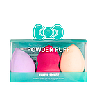 Набір спонжів для нанесення макіяжу фігурний крапля і обрізаний у коробці Puffy, фото 3