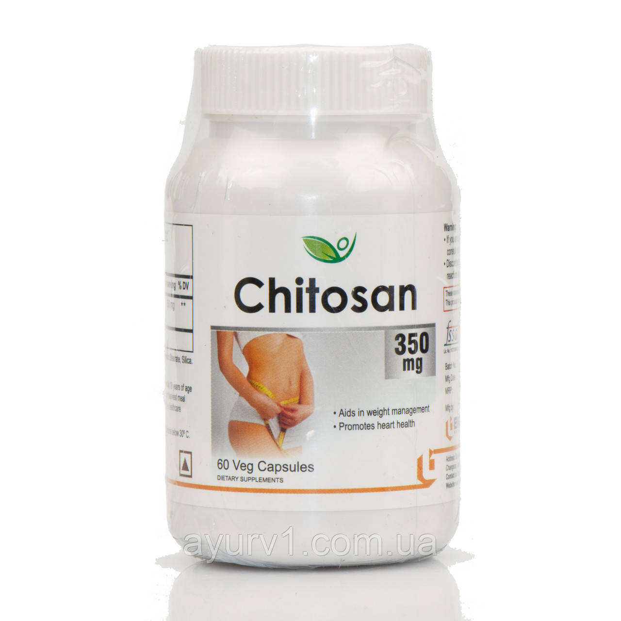Хитозан 350мг, Chitosan Biotrex 60 veg.capsules- похудение (ID ...