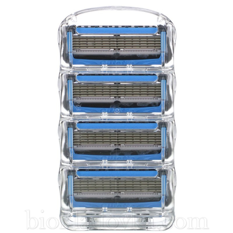 Оригінальні змінні касети Gillette Fusion Proshield Chill леза 4 шт. без коробки