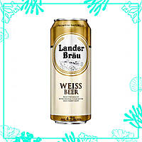 Пиво Lander Bräu Weissbeer світле нефільтроване 500мл