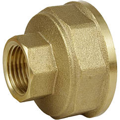 Муфта редукційна латунна 1 1/4″ВР х 1/2″ВР штампована восьмигранна А0333А VA (000026547)