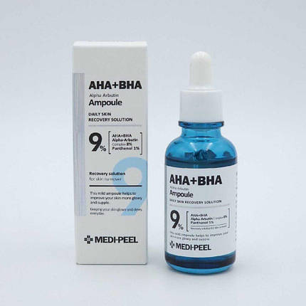 Пилінг-сироватка, що освітлює, з альфа-арбутином Medi-Peel AHA BHA Alpha Arbutin Ampoule 30ml, фото 1