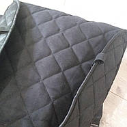 Автомобільні накидки з алькантари для передніх сидінь 150*34 см 2 шт./1уп Чорний (KG-10103), фото 3