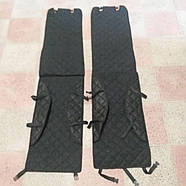 Автомобільні накидки з алькантари для передніх сидінь 150*34 см 2 шт./1уп Чорний (KG-10103), фото 6