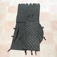 Автомобільні накидки з алькантари для передніх сидінь 150*34 см 2 шт./1уп Чорний (KG-10103), фото 5