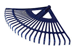 Граблі віялові пластикові великі без ручки (58*40 см)