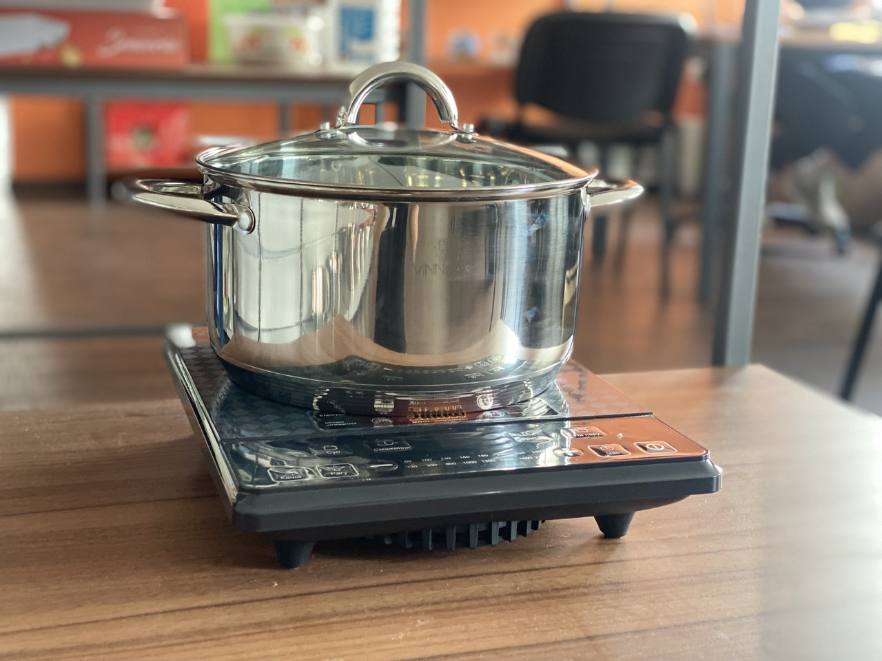 Каструля нержавіюча сталь 5 л Vinnarc 5061VN