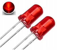 Светодиод красный ультраяркий 3 мм, 5 шт.