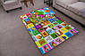 Дитячій килимок-пазл 60х60х1.5 см Звірята 6 штук, фото 2