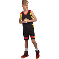 Детская баскетбольная форма Lingo без номера (рост 120-165 см, черная)
