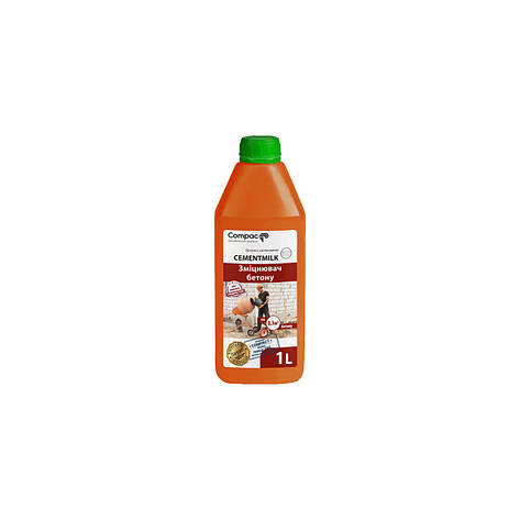 Пластифікатор зміцнювач бетону CEMENTMILK Euro 1л, фото 1
