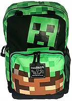 Рюкзак JINX Minecraft крипер черный с зеленым