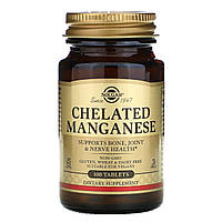 Хелатний марганець Solgar (Chelated Manganese) 100 таблеток