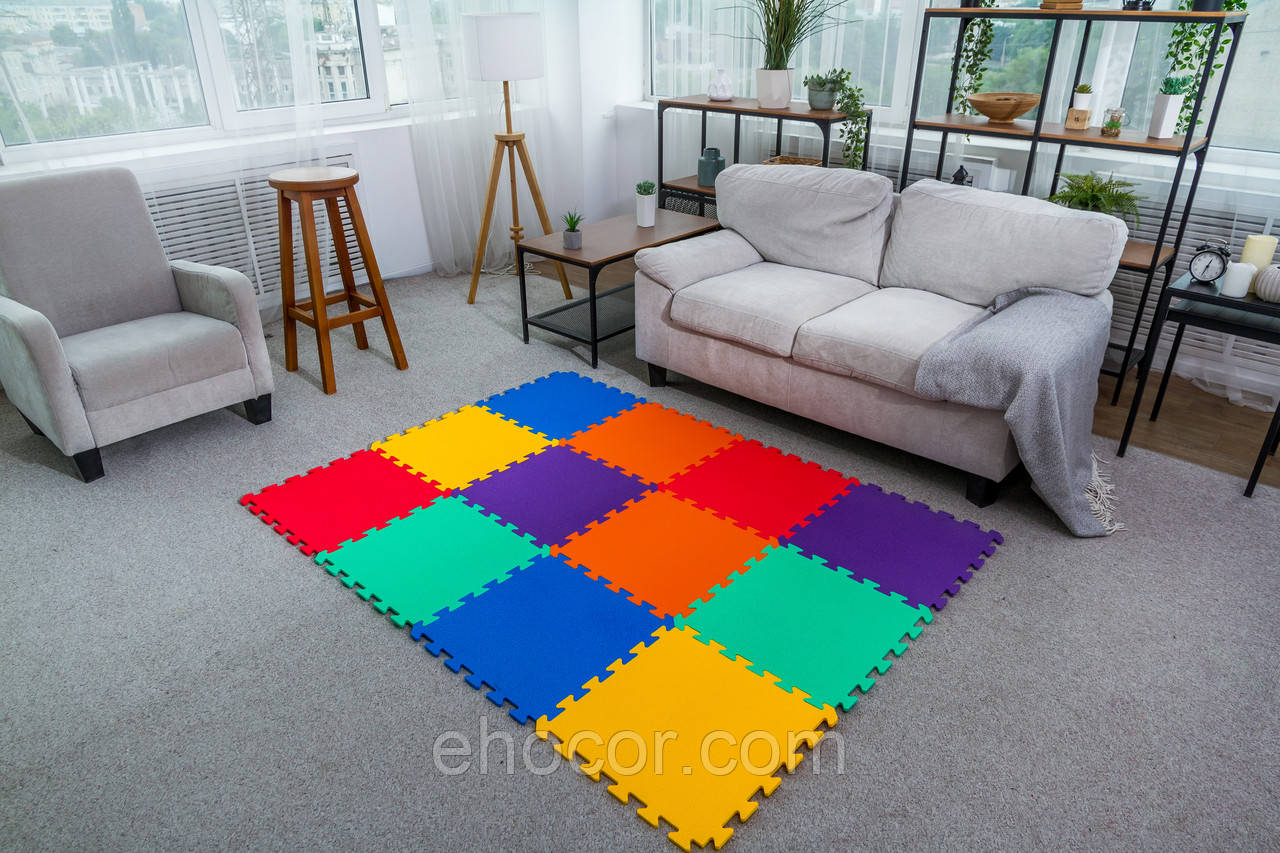 М'яка підлога килимок-пазл Лайт 200x150x1cм (12 пазлів)