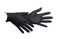 Одноразовые перчатки нитриловые Медиком 100 шт в упаковке. Плотность 5 г. Размер ХS Черные