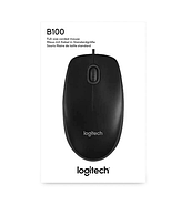 Миша Logitech B100 Optical Mouse Black (910-003357), фото 8