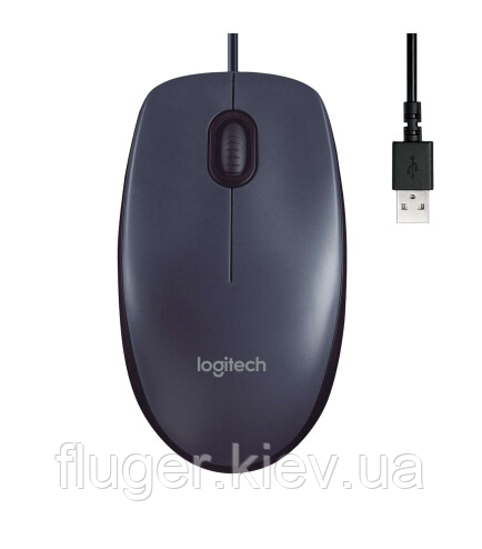 Миша Logitech B100 Optical Mouse Black (910-003357)