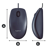 Миша Logitech B100 Optical Mouse Black (910-003357), фото 5