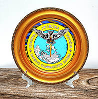 Патриотическая декоративная тарелка"ЗСУ Разведка" тарелка с украинской символикой