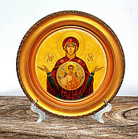 Сувенирная тарелка Знамение Декоративная подвесная тарелка икона