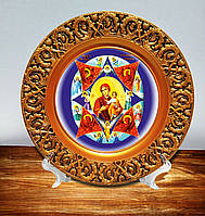Декоративная тарелка Неопалимая Купина сувенирные тарелки иконы подарочная тарелка икона
