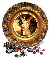 Сувенирная тарелка икона Ангел Хранитель ребенка декоративная настенная тарелка икона подарочная тарелка икона