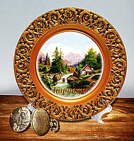 Сувенирная тарелка Карпаты декоративные тарелки на стену тарелка для декора интерьера